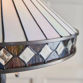 Endon 70936 - Stojacia lampa Tiffany FARGO 2xE27/60W/230V priemer 50 cm