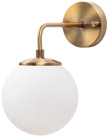 Nástenné svietidlo v bielej a bronzovej farbe ø 15 cm Viran – Opviq lights