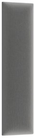Čalúnený nástenný panel QUADRATTA 15x60 cm, sivý