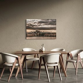 Obraz - zamračená Praha (90x60 cm)