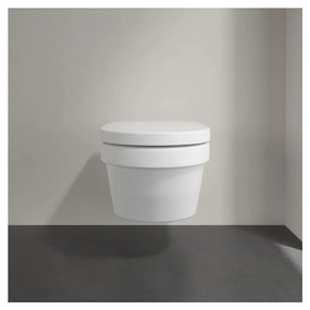 Villeroy & Boch ARCHITECTURA - WC misa bezrámová, 530x370 mm, závesný model, biela Alpin CeramicPlus 5684R0R1