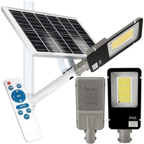 BERGE Solárna pouličná LED lampa AKRA - 200W