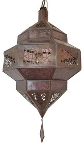 Orientálna závesná lampa Maha Amber