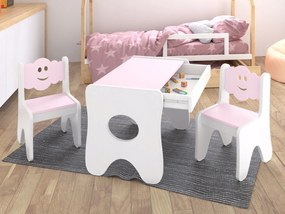 Vulpi Detské stoličky so stolíkom Obláčik 3v1 s úložným priestorom Farba: sivá