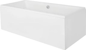 Besco Akrylátová obdĺžniková vaňa Quadro 155x70 (165x75, 170x75, 175x80, 180x80, 190x90) BESCO-Rozmery: 165x75, BESCO-Farba: Biela