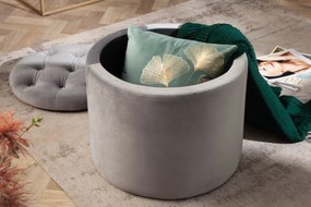Dizajnová taburetka Rococo 50 cm strieborná