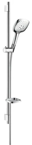 Hansgrohe Raindance Select E, sprchová súprava 120 3jet so sprchovou tyčou 90 cm, biela/chrómová, HAN-26621400