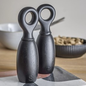 Bloomingville Mlynček na  soľ a korenie Martim Black – sada 2 ks