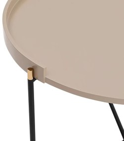 Skladací stôl Mandy Beige, 2 ks