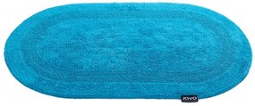 Kúpeľňový koberček Javo Cotton svetlotyrkysový ovál