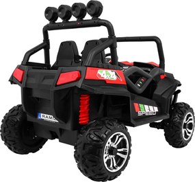 Ramiz Grand Buggy Strong Lift pre deti Červená + pohon 4x4 + diaľkové ovládanie + nosič batožiny + rádio MP3 + LED