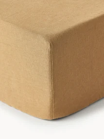 Elastická plachta na kontinentálnu posteľ z vypraného ľanu Airy