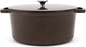 Elmich Smaltovaný liatinový hrniec Ember 24 cm hnedý
