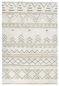 Krémový prateľný ručne tkaný vlnený koberec 170x240 cm Lakota Day – Lorena Canals