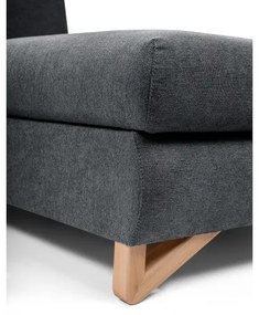 Rozkladacia rohová čalúnená sedacia súprava s úložným priestorom v tvare L AVESTA pravá antracit