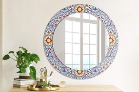 Okrúhle ozdobné zrkadlo Orientálne farebné zloženie fi 60 cm