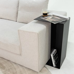 Oceľový odkladací stolík 40x30 cm Slide High – Spinder Design