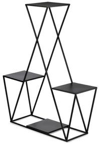 Stojan na kvety 95x78 cm čierna