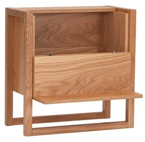 Vinotéka z dubového dreva v prírodnej farbe 59x60 cm NewEst - Woodman