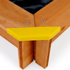 Jurhan & Co.KG Germany Pieskovisko so strieškou, drevené s priestorom na hranie, ochrana UV 50, kryt 1,4m²