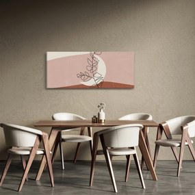 Obraz - Boho listy N⁰2 (120x50 cm)