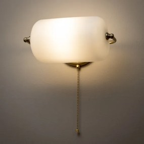 Brilagi - Nástenné svietidlo BANK OFFICE 1xE27/60W/230V mosadz/biela