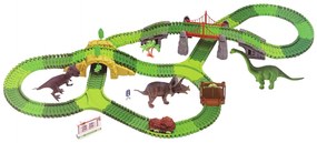 Lean Toys Dinosauria dráha s príslušenstvom - 270 kusov