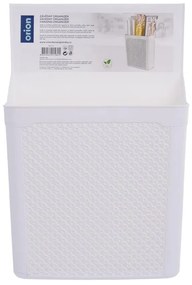 Orion 2. akosť - Závesný košík, organizér na čistiace prostriedky KRISTY, 35x24cm -biely