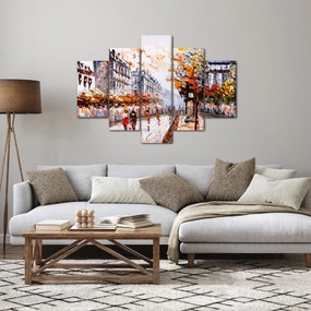 Obraz - Život v meste (150x105 cm)