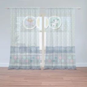Sablio Záclony Plyšáky: 2ks 150x250cm