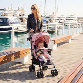 Športový kočík Davos 35 ružový