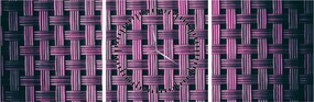 Obraz fialovej textúry (s hodinami) (90x30 cm)