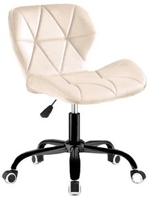 Zamatové otočné kreslo Manhattan béžové