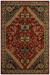 Koberec Afgan E788A červený / čierny