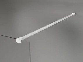 Mexen Kioto-X, sprchová zástena 160 x 200 cm, 10mm šedé sklo, biely profil, 800-160-101-20-40-X