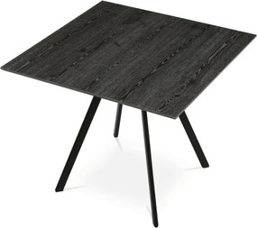 Jedálenský stôl HT-R5190 sivý dub / čierny