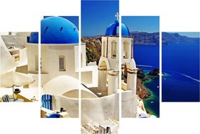 Obraz - Santorini, Grécko (150x105 cm)
