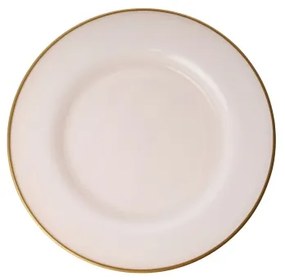 18-dielna jedálenská súprava, béžová/zlatá, porcelán