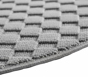 Koberec HELIX 3D sivý kruh