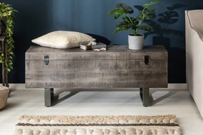 Konferenčný stolík - truhlica Unity Loft 115 cm sivé mango