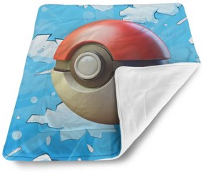 Sablio Deka pre bábätko Pokemon ball Obloha - 90x120 cm