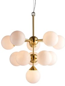 Endon 76500 - Luster na lanku OSCAR 11xG9/18W/230V mosadz