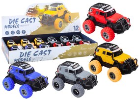 LEAN TOYS Terénne auto 1:32, kovové, gumené kolesá, svetlá, zvuky