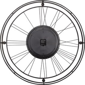 Nástenné hodiny Roman Gear Clock 90,5 cm čierno-zlaté
