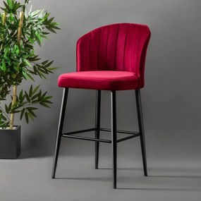 Sada barových stoličiek Rubi Claret Red, 4 ks, 4 ks