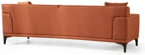Trojmiestna pohovka Aria 212 x 69 cm, oranžová