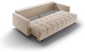 Béžová rozkladacia/s úložným priestorom pohovka z textílie buklé 222 cm Bali – Cosmopolitan Design