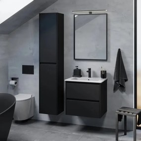 Kúpeľňová skrinka MOLDE 174 cm čierna