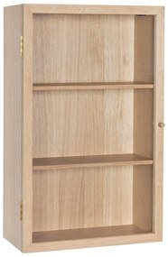 Závesná vitrína v dekore duba v prírodnej farbe 50x80 cm Panorama – Hübsch