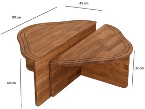 Konferenčný stolík Altopiano Chestnut